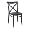 Carson Polypropylene And Glass Fiber Dining Chair In Black