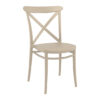 Carson Polypropylene And Glass Fiber Dining Chair In Taupe