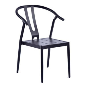 Matador Outdoor Aluminium Side Chair In Black