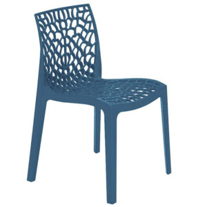 Nicole Polypropylene Side Chair In Blue