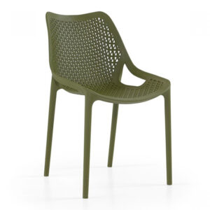 Olympia Polypropylene Side Chair In Olive