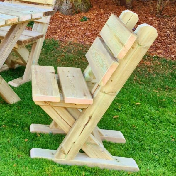Axton Wooden Garden Dining Chair In Natural