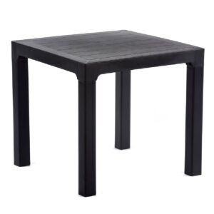 Novato Outdoor Polypropylene Dining Table In Anthracite
