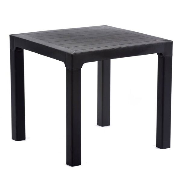 Novato Outdoor Polypropylene Dining Table In Anthracite