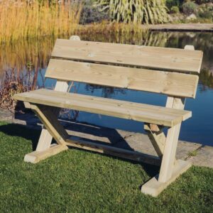 Amersham Wooden Outdoor Seating Bench In Natural