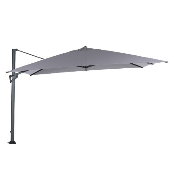 Hillsboro Polyester Garden Parasol In Sand And Light Grey