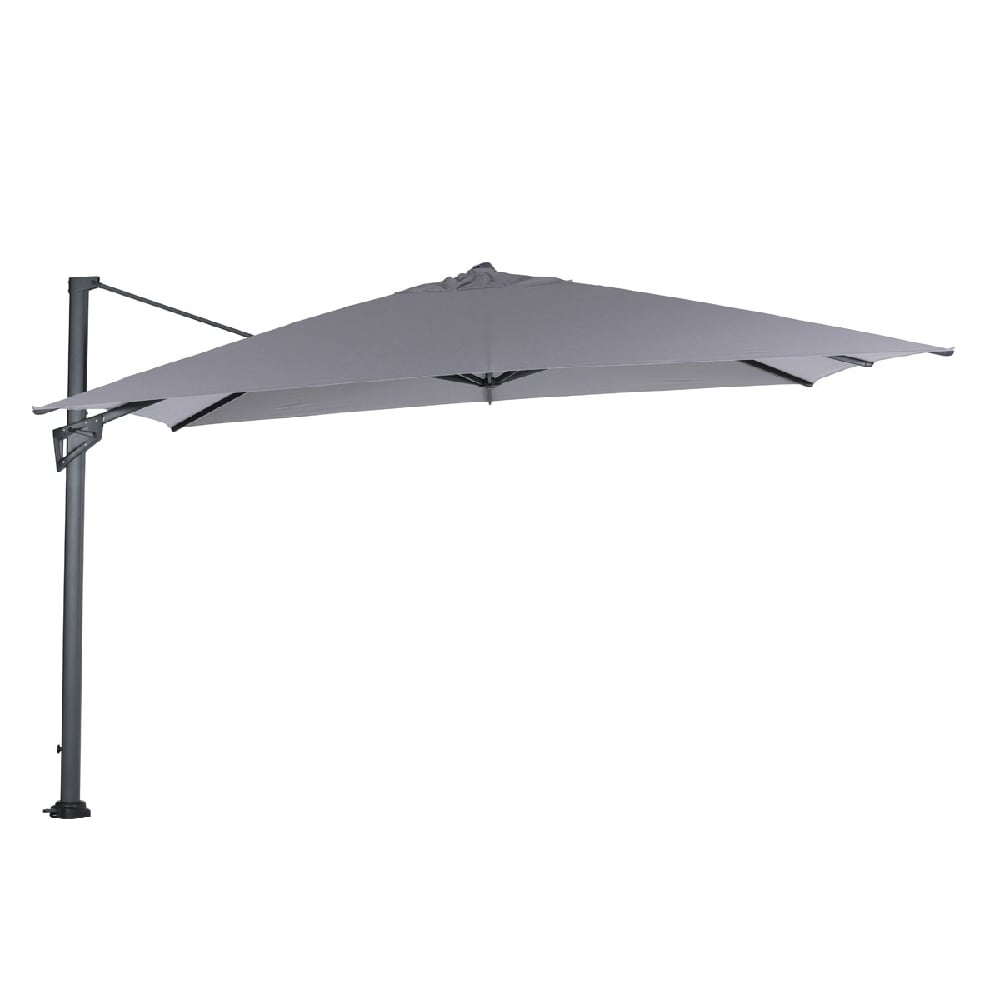 Hillsboro Polyester Garden Parasol In Sand And Light Grey