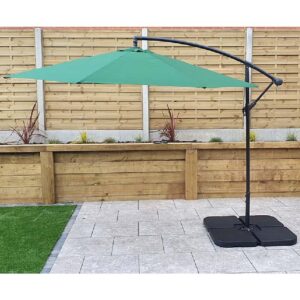 Pevely Polyester Garden Parasol In Banana Green