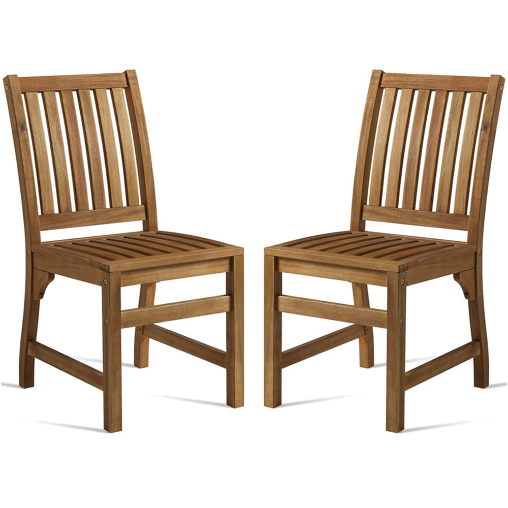 Helena Natural Wooden Dining Chairs In Pair