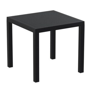 Albany Resin Outdoor Square Dining Table In Black