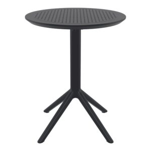Shipley 60cm Polypropylene Outdoor Dining Table In Black