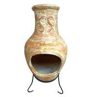 Snug Garden Large Terracotta Clay Chiminea